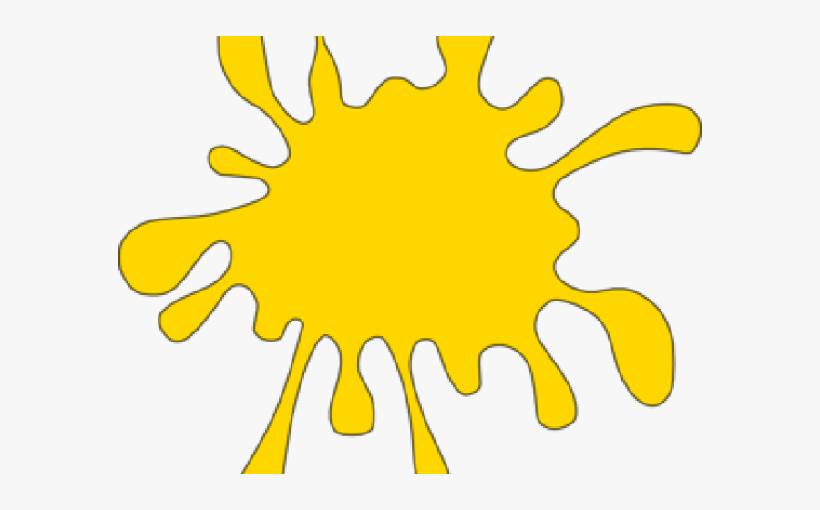 Orange Paint Splat Clipart, Transparent Clipart