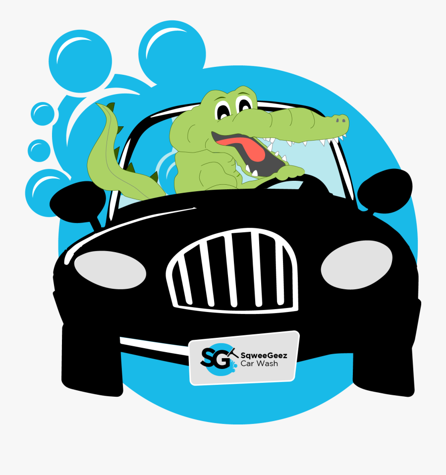 Construction Clipart For Free Download - Alligator Washing A Car, Transparent Clipart