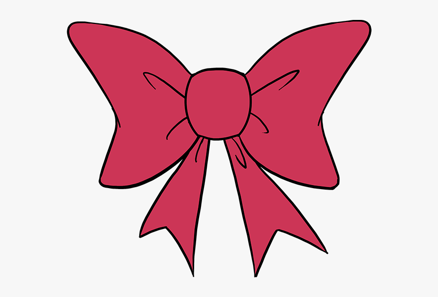 How To Draw A Bow Tie - Bow Drawing Easy, Transparent Clipart