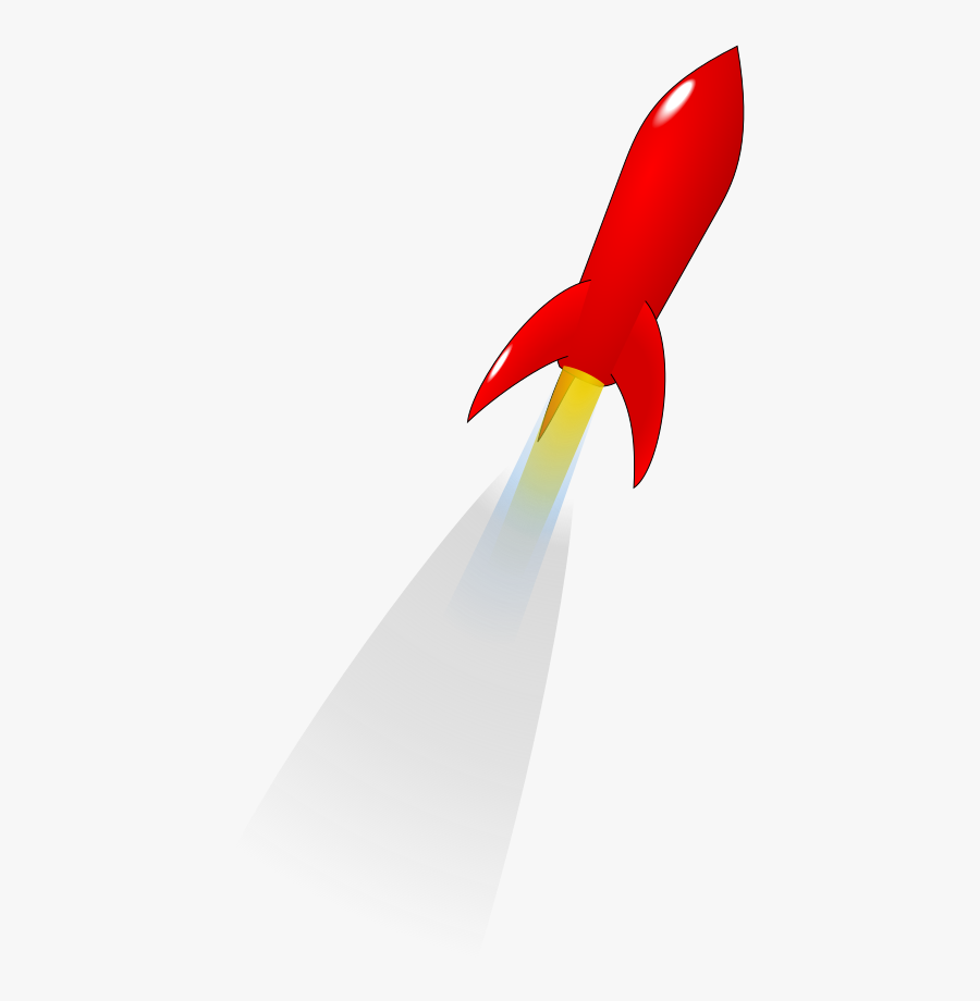 Launching Red Rocket - Rocket Launch Png Gif, Transparent Clipart