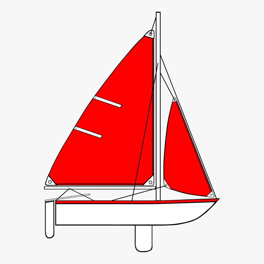 Red Boat Clip Art � Clipart Free Download - Red And White Sailing Boat Clipart, Transparent Clipart