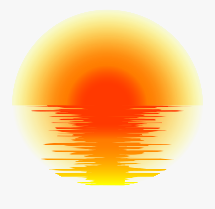 Sunset Effect Png Transparent Clip Art - Circle, Transparent Clipart