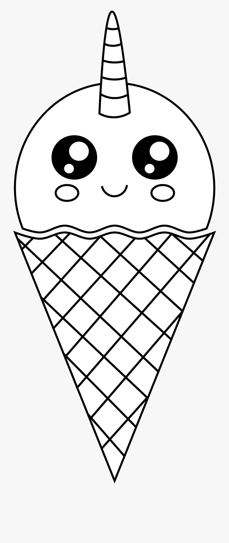 Free Cute Unicorn Ice Cream - Cute Pictures Of Ice Cream, Transparent Clipart