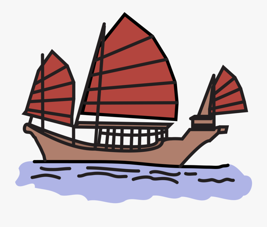 Chinese Junks Clipart, Transparent Clipart