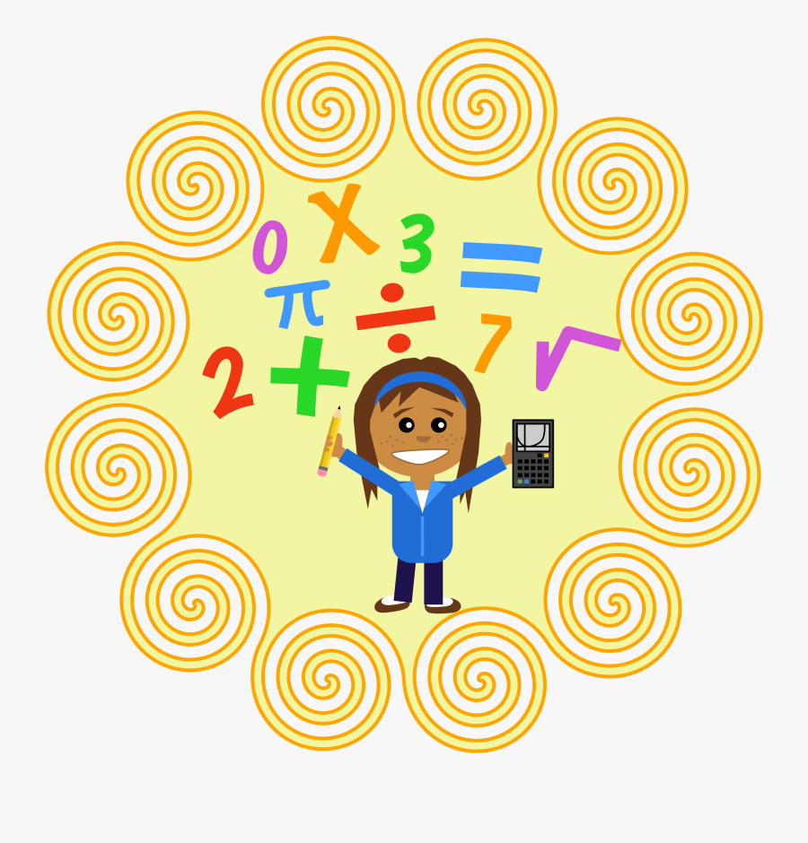 Newsletters - Cartoon Girl Maths, Transparent Clipart