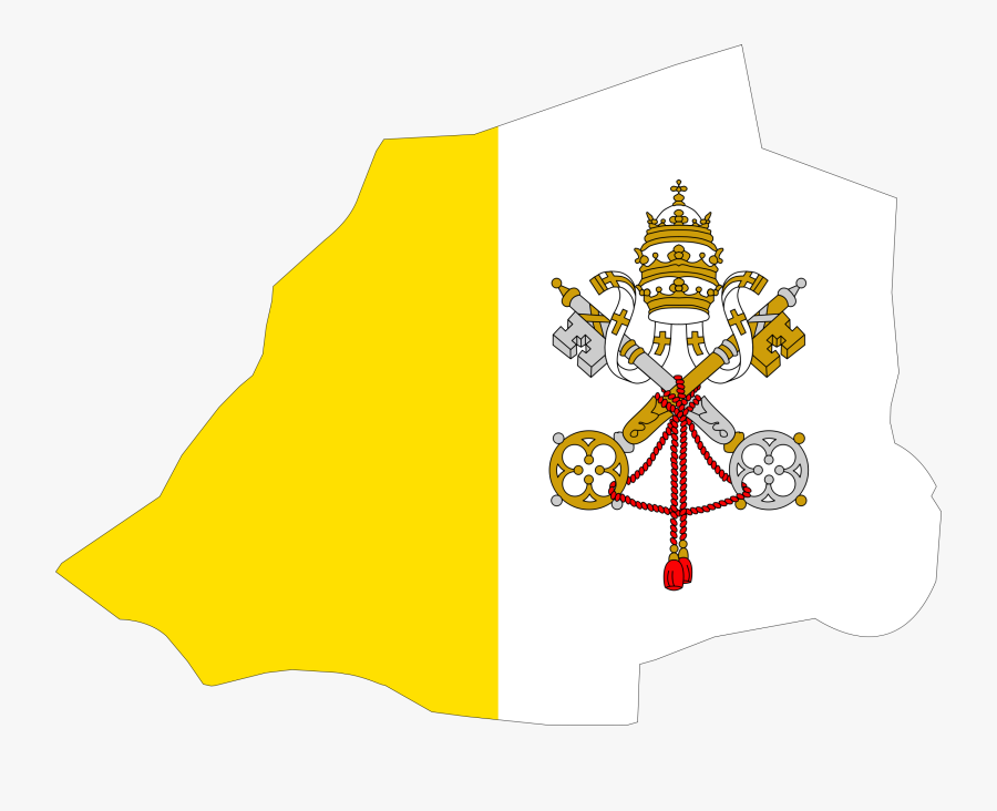 Map Clipart City Map - Vatican City Flag Map, Transparent Clipart