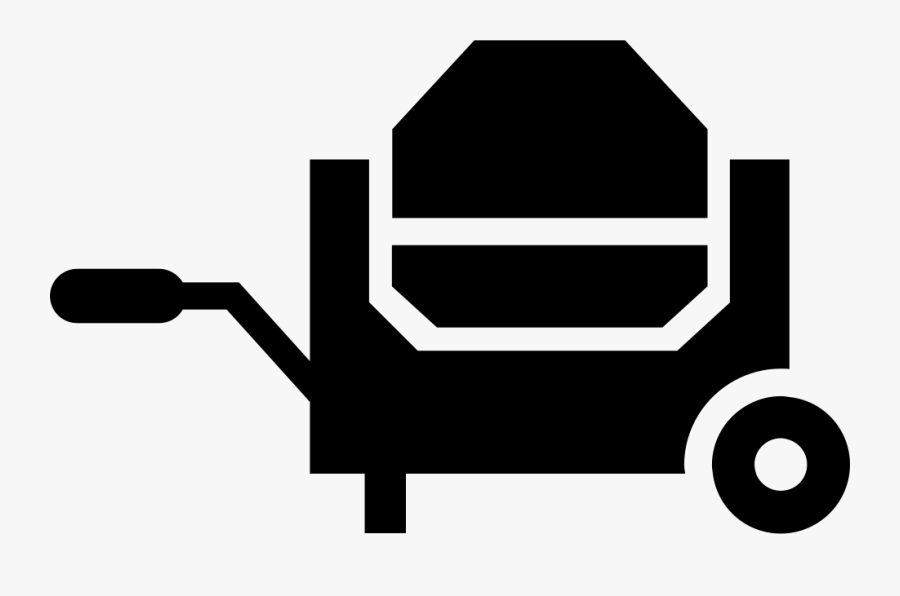 Transparent Wheelbarrow Clipart - Material De Construção Silhueta Png, Transparent Clipart