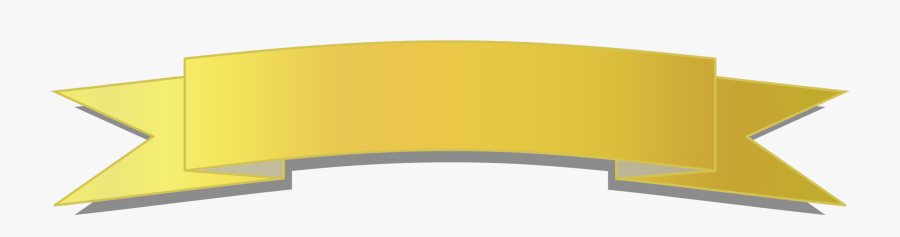 Gold Banner For Gold Banner Clip Art - Gold Ribbon Clip Art, Transparent Clipart