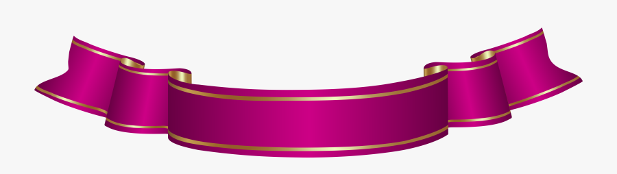 Dark Pink Banner Transparent Png Clip Artu200b Gallery - Pink Ribbon Banner Transparent, Transparent Clipart
