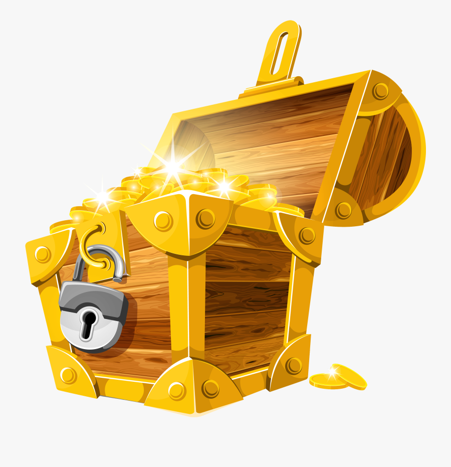 Pirate Clipart Clipartix - Transparent Treasure Chest Cartoon, Transparent Clipart