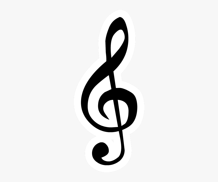 Music Notes Png Images Free Download - Treble Clef High Res, Transparent Clipart