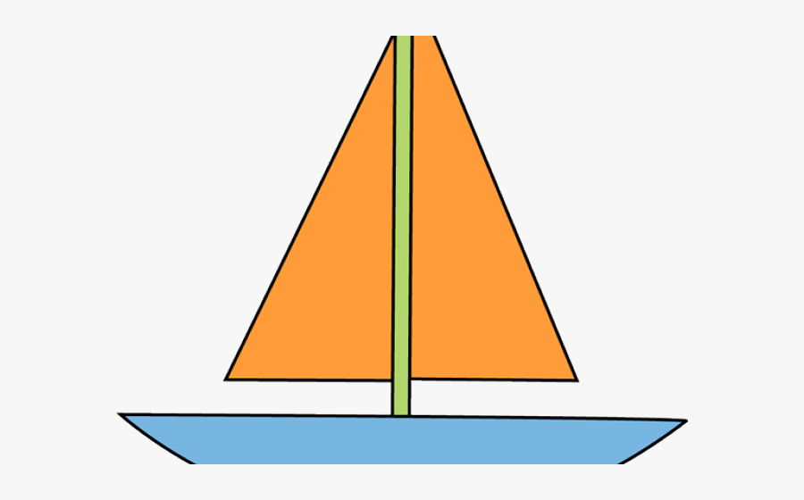 Sailboat Clipart Triangle - Sail, Transparent Clipart