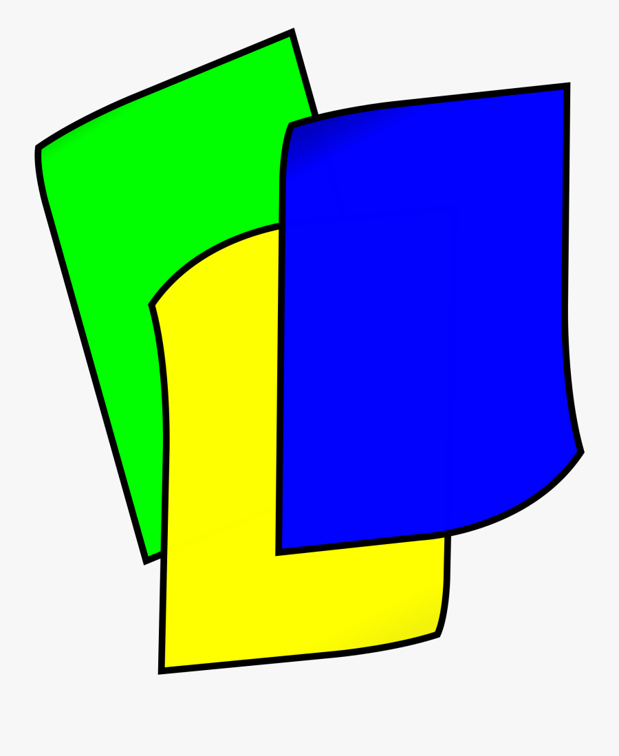 Clipart - Colorful Papers Clipart Png, Transparent Clipart