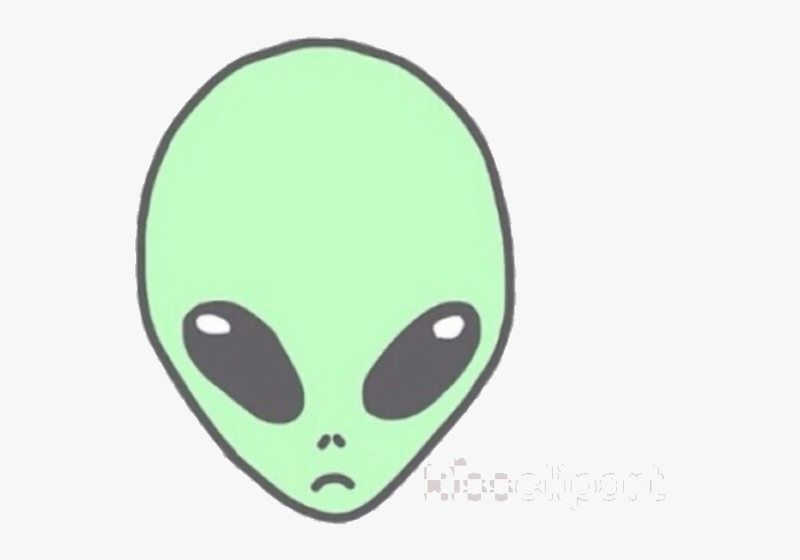 Alien Transparent Tumblr Clipart Clip Art Mahatma Gandhi - Cartoon Transparent Background Alien, Transparent Clipart