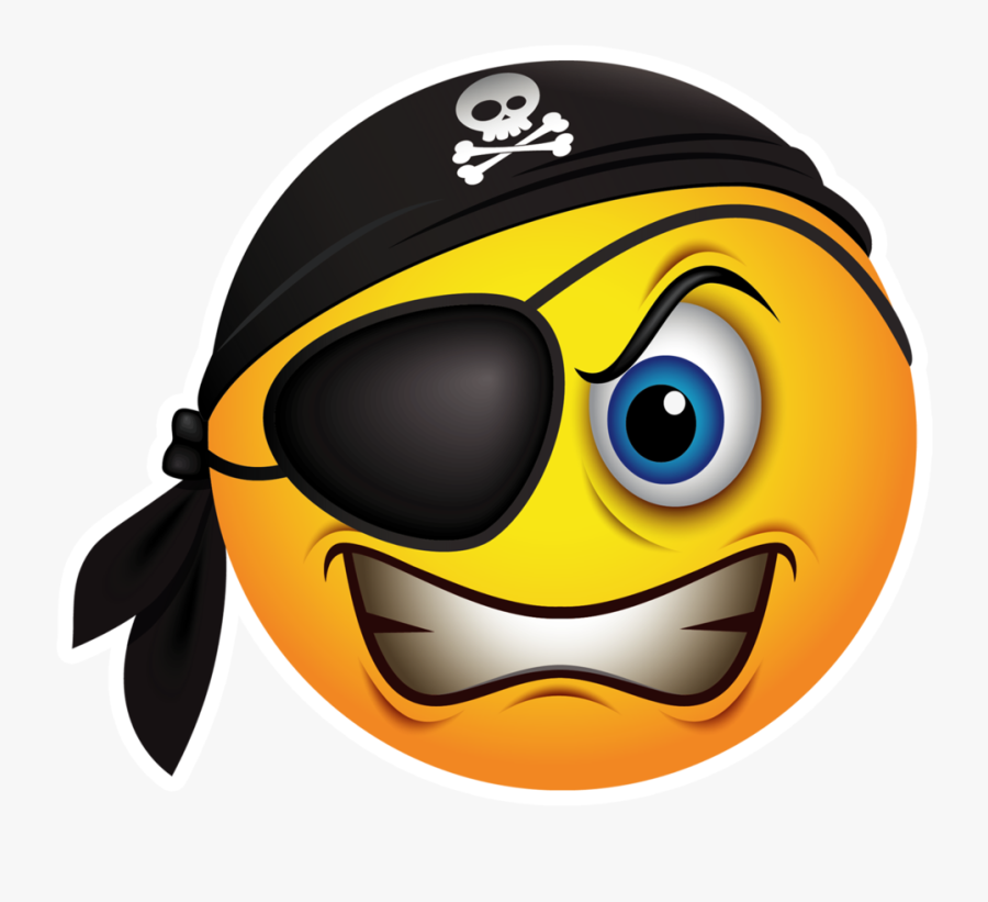 Emoticon Piracy Smiley Pirate Emoji Hd Image Free Png - Emoticon Png, Transparent Clipart