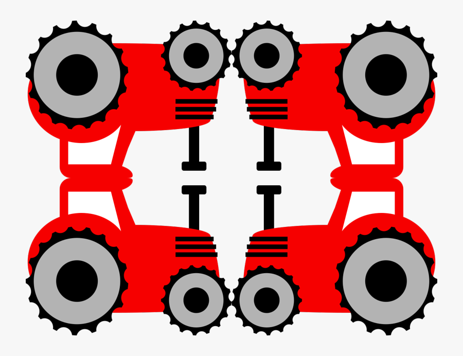 Red Tractor Cornerfarmhouseshop Fabric Clipart , Png, Transparent Clipart