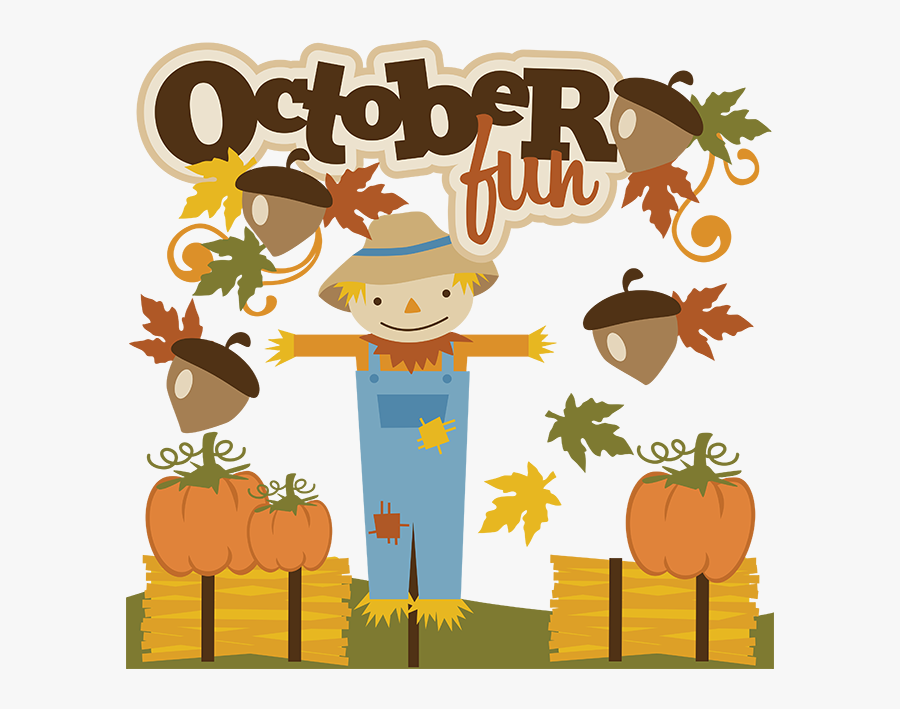 October Fun Clipart, Transparent Clipart