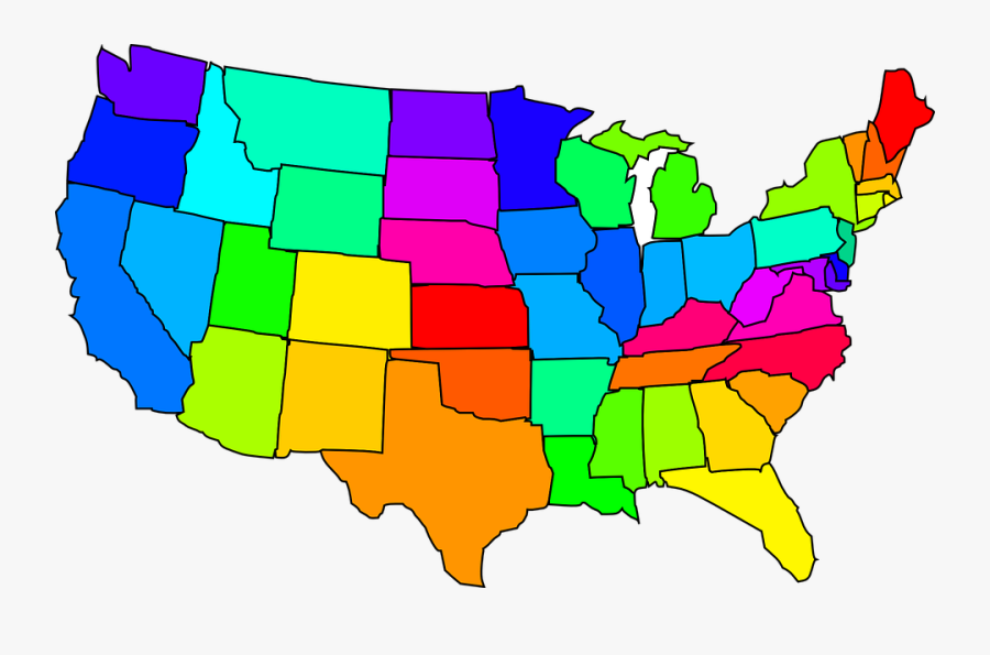 United States Clipart Map Usa - Map Of Usa Clipart, Transparent Clipart