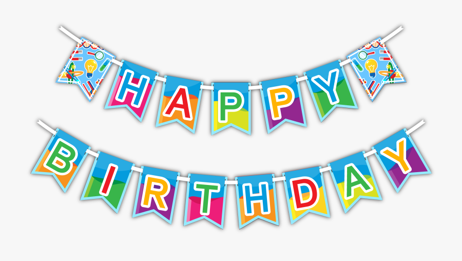 Transparent Clipart Banners - Happy Birthday Flag Png, Transparent Clipart