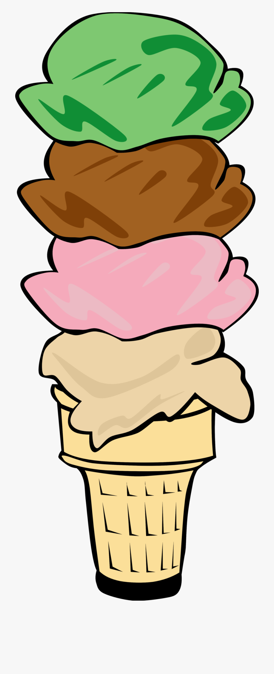 Ice Cream Social Clip Art - Ice Cream Cone Clip Art, Transparent Clipart