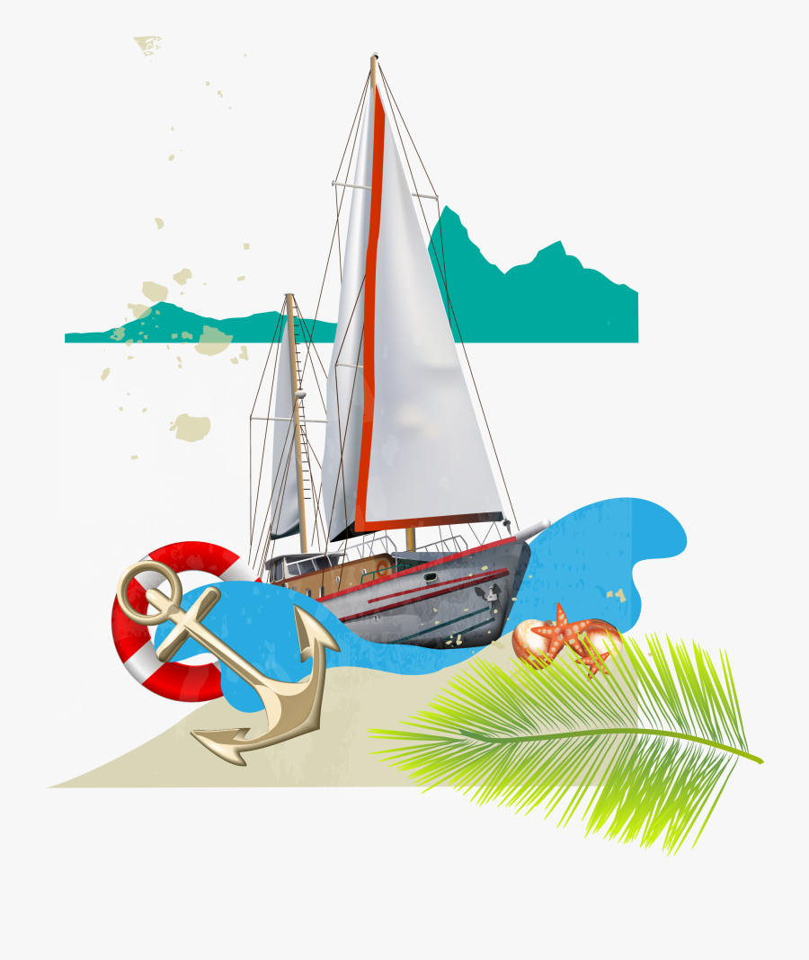 Sail Boat - Sail, Transparent Clipart