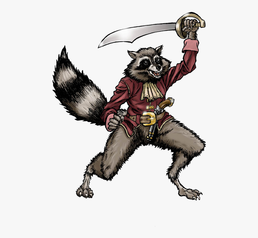 Raccoon Pirate By Stvnhthr - Raccoon Pirate, Transparent Clipart