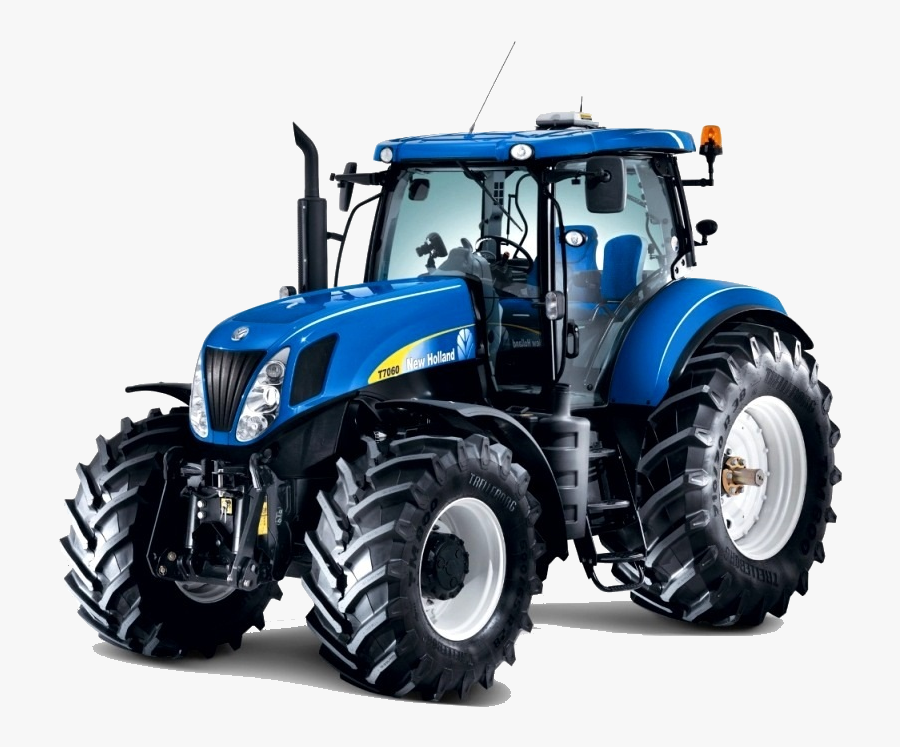 New Holland T7070 Tractor, Transparent Clipart