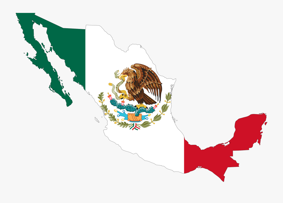 Map Clipart Map Mexico - Mexico Flag Country Png, Transparent Clipart