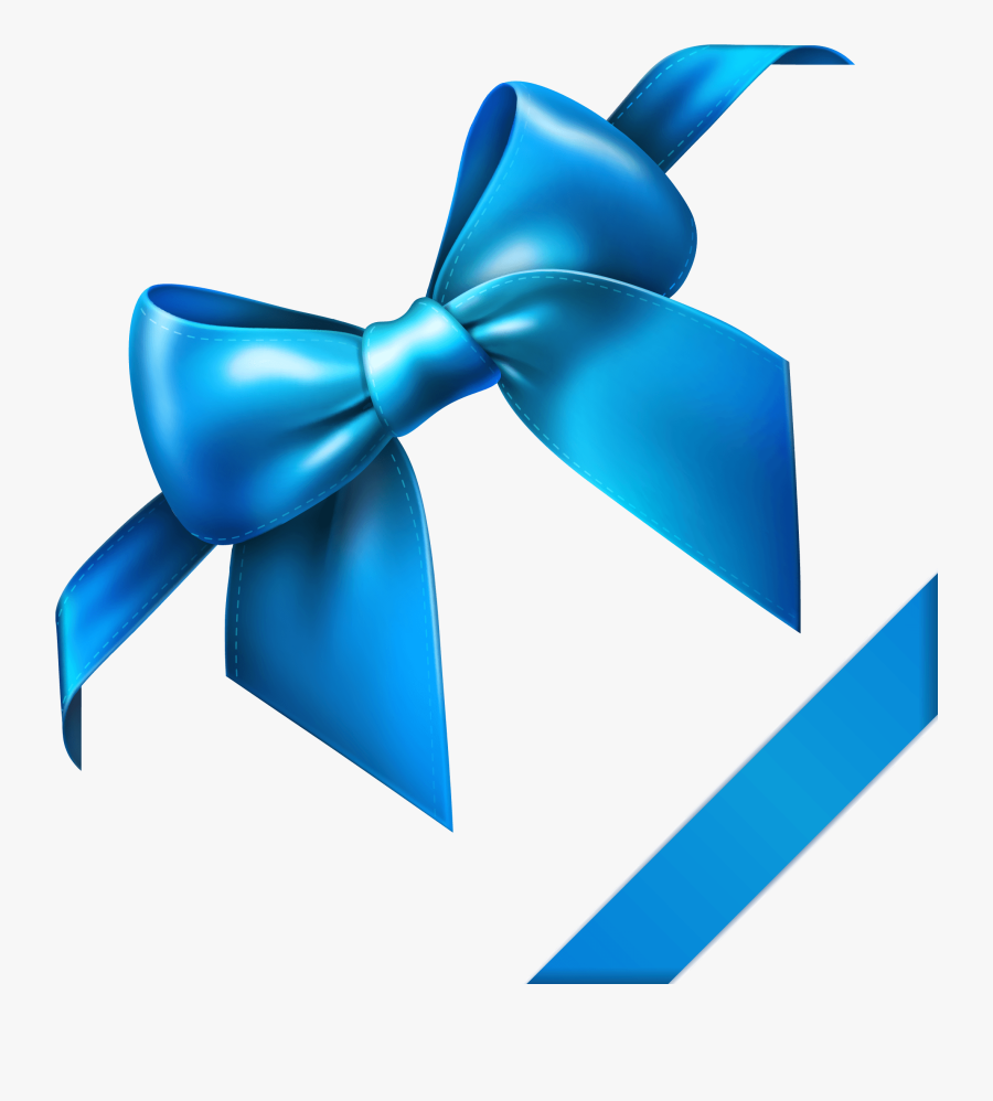 Blue Bow Png Clipart Picture - Blue Ribbon Free Png, Transparent Clipart