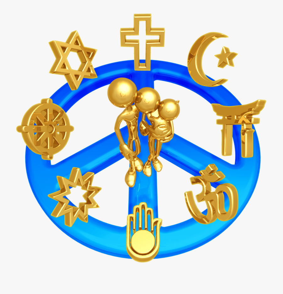 Religious Clipart October - All Religions Symbols In India, Transparent Clipart