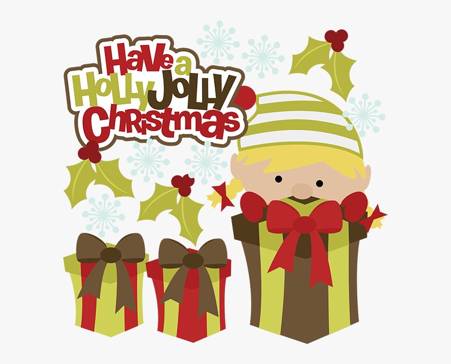 A Holly Jolly Christmas Svg Christmas Clipart Cute - Holly Jolly Christmas Clipart, Transparent Clipart