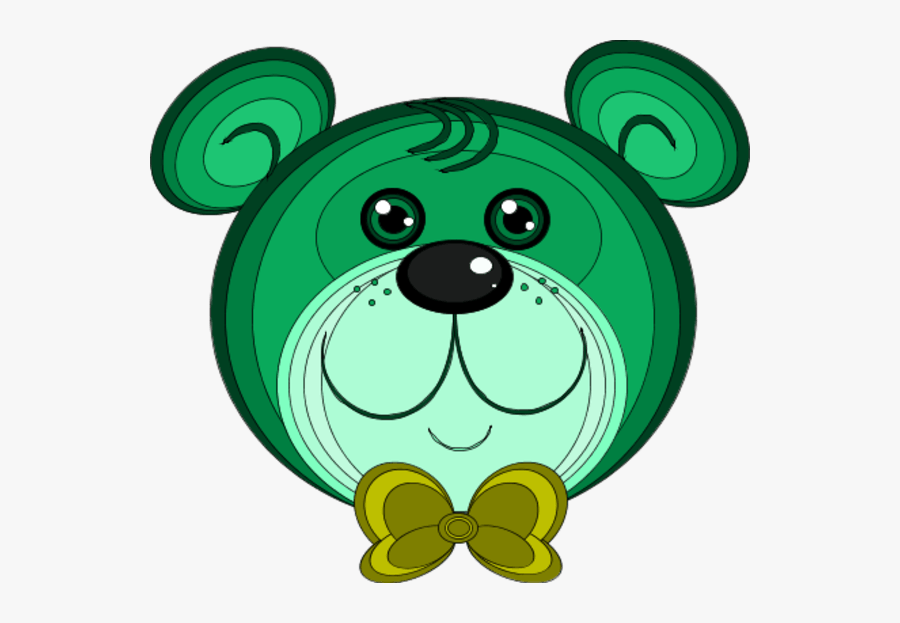 Teddy Bear Wearing Bow Tie - Teddy Bear Faces Clip Art, Transparent Clipart