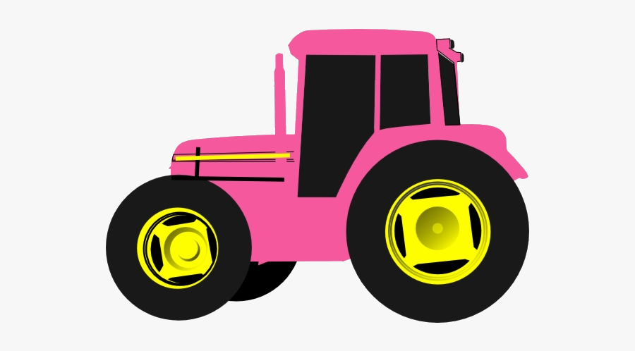 John Deere Clip Art Http Www Clker Com Clipart Hot - Clip Art Pink Tractor, Transparent Clipart