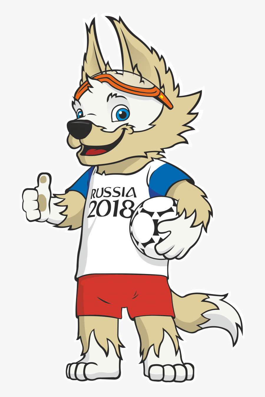 2018 Clipart World Cup - World Cup 2018 Mascot Vector, Transparent Clipart