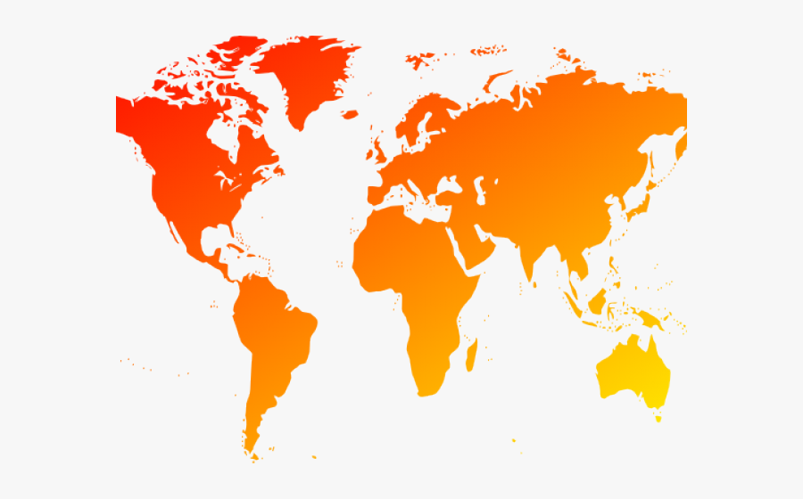 World Map Clipart Png - World Map Png Green, Transparent Clipart