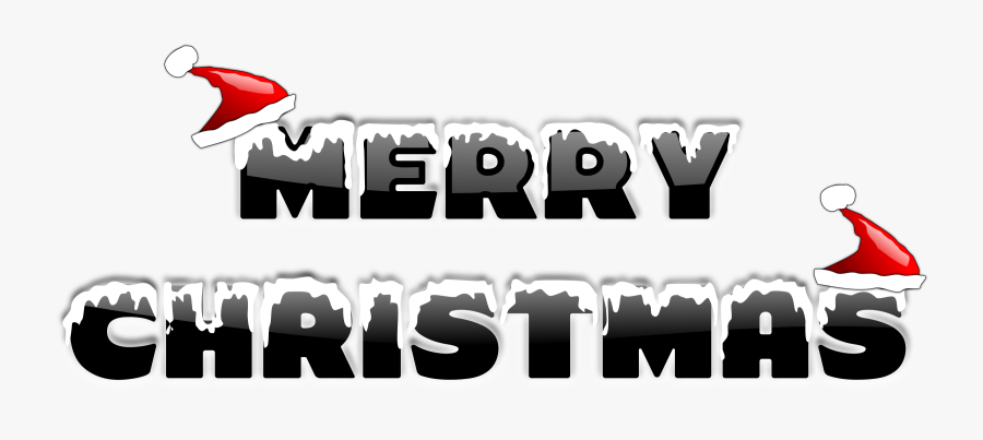 Merry Christmas 2010 Clip Freeuse - Merry Christmas In Words, Transparent Clipart
