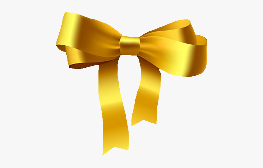 Gold Ribbon Png, Transparent Clipart