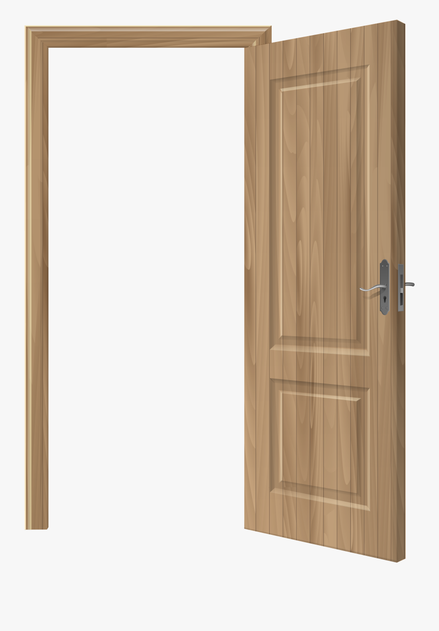 Open Wooden Door Png Clip Art - Open Door Clipart Png, Transparent Clipart