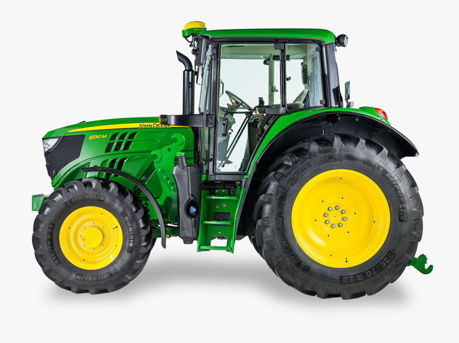 John Deere 6120m With Loader, Transparent Clipart