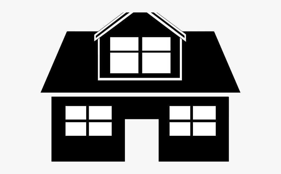 Transparent Construction Clipart - Black Home Clipart, Transparent Clipart
