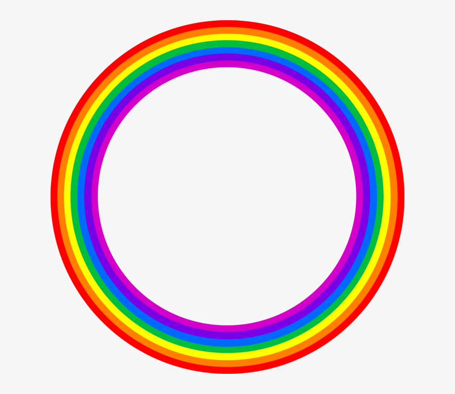 Circle Clipart Rainbow - Rainbow Circle Clipart, Transparent Clipart