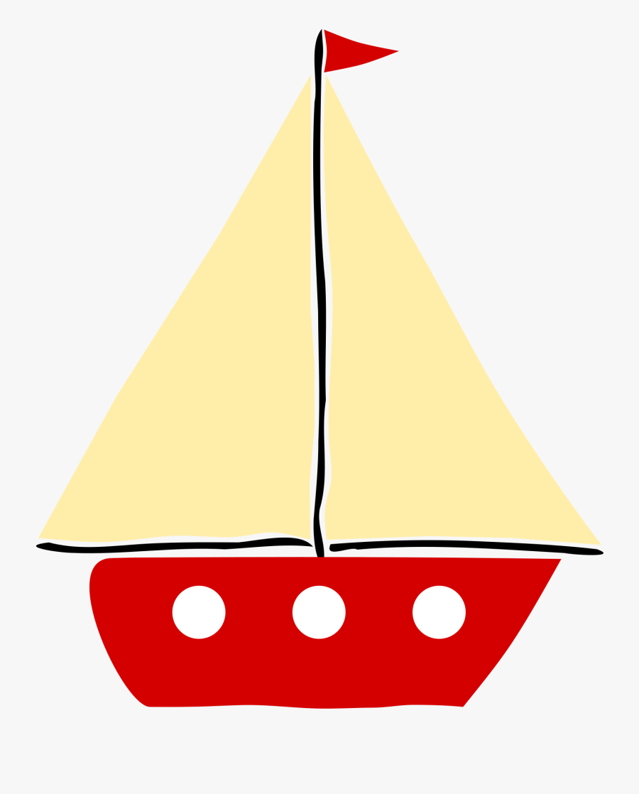 Sail Boat - Clip Art Of A Boat, Transparent Clipart