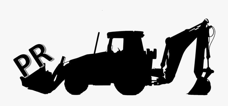 Cloudy Day On The Good For High - Backhoe, Transparent Clipart