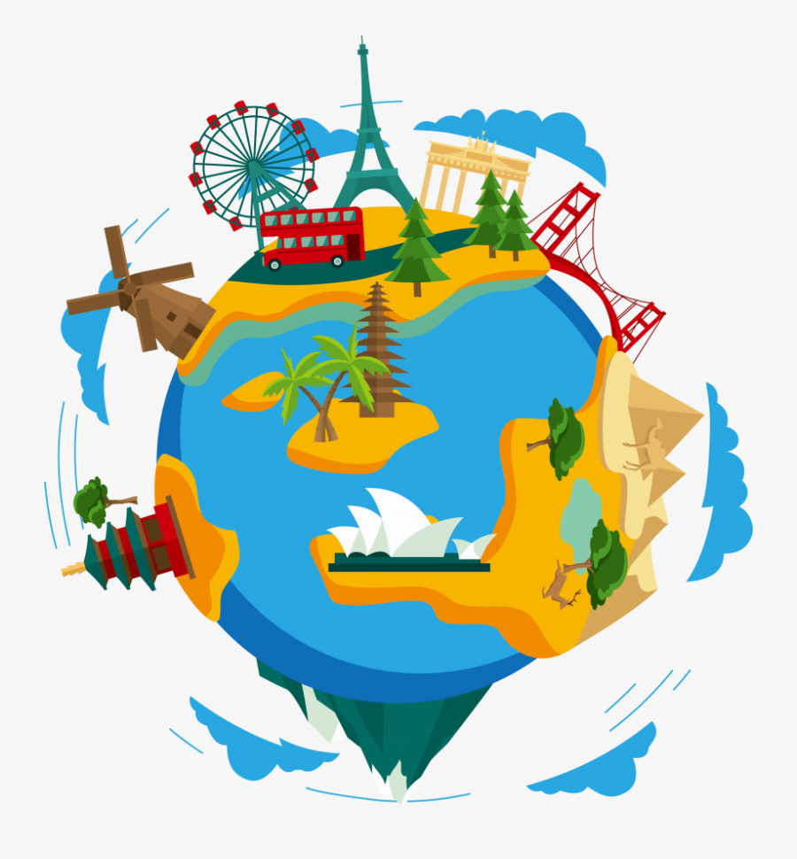 Travel Around The World Png Clipart , Png Download - Travel The World Clipart, Transparent Clipart