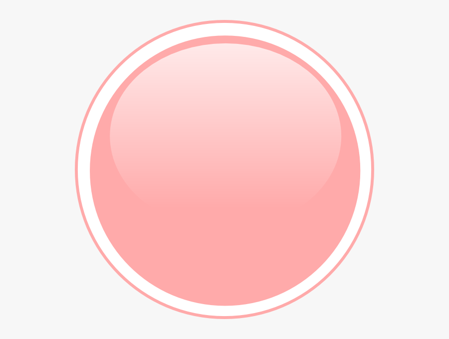 Glossy Peach Circle Button Svg Clip Arts - Glossy Peach, Transparent Clipart