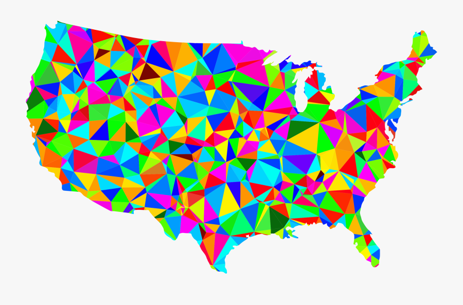 Clipart - Low Poly America, Transparent Clipart