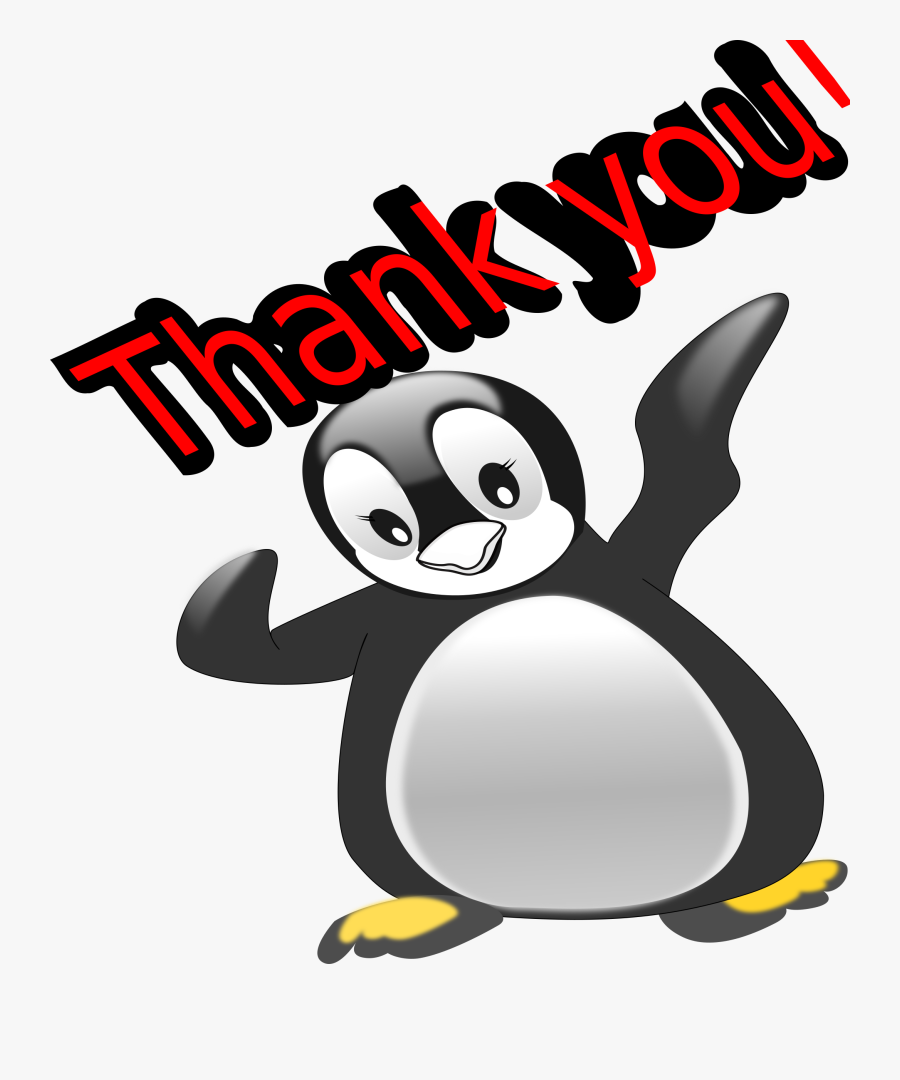 Clipart Thank You Penguin - Thank You With Penguins, Transparent Clipart