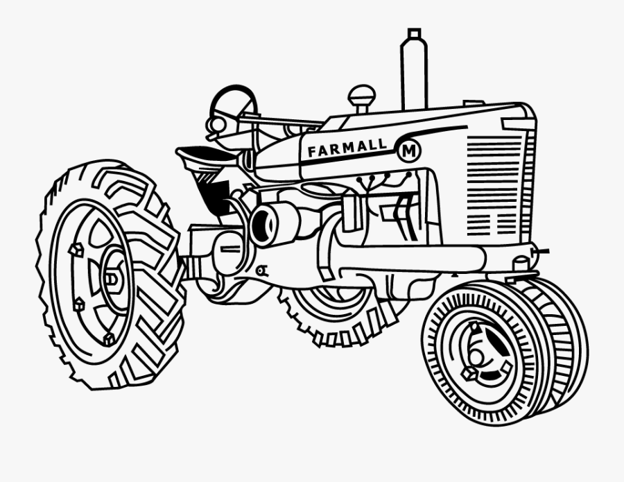 Tractor128 - Farmall M Clip Art, Transparent Clipart