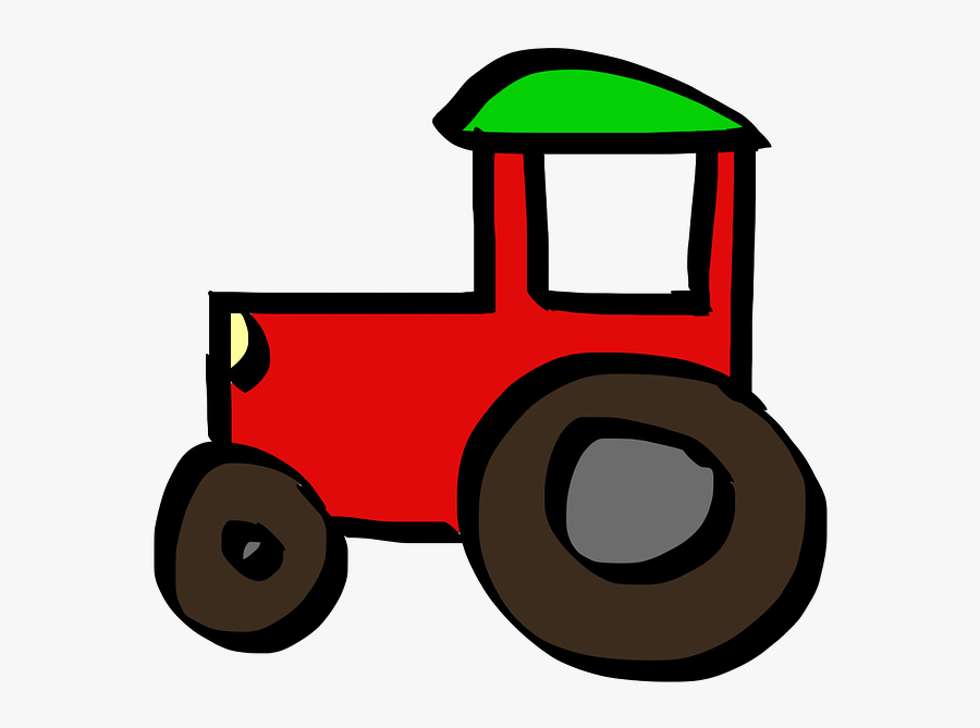 Tractor Cartoon Red Free Picture - ภาพ รถ การ์ตูน Png, Transparent Clipart