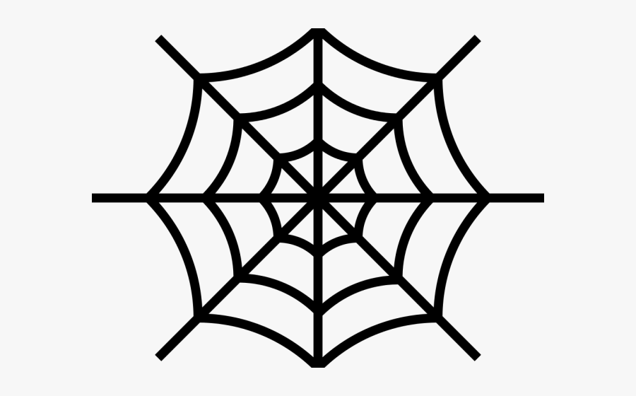 Transparent Spiderweb Clipart - Spider Web Easy To Draw, Transparent Clipart